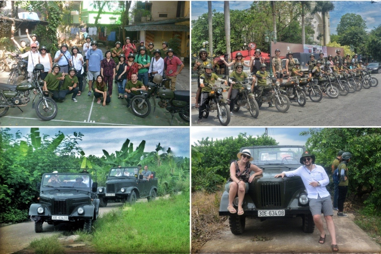 HANOI FOOD - CULTURE MOTORCYCLE/JEEP TOUR (4.5 HOURS)